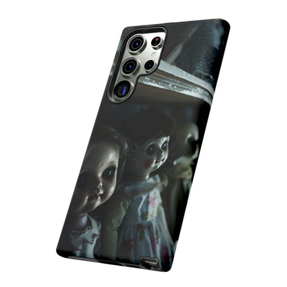 Creepy Dolls Phone Case – Eerie Vintage Doll Design for iPhone, Samsung Galaxy, and Google Pixel Devices