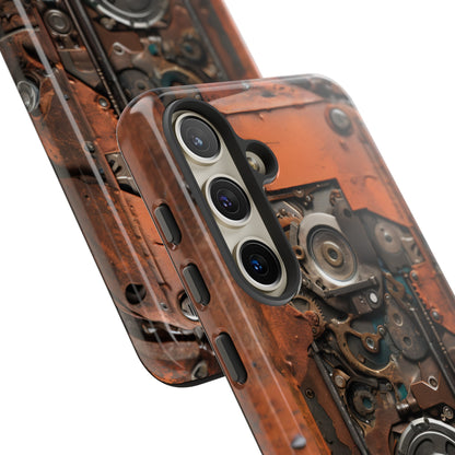 Rusted Mechanisms Phone Case – Steampunk Metal Gear Design for iPhone, Samsung Galaxy, and Google Pixel Devices