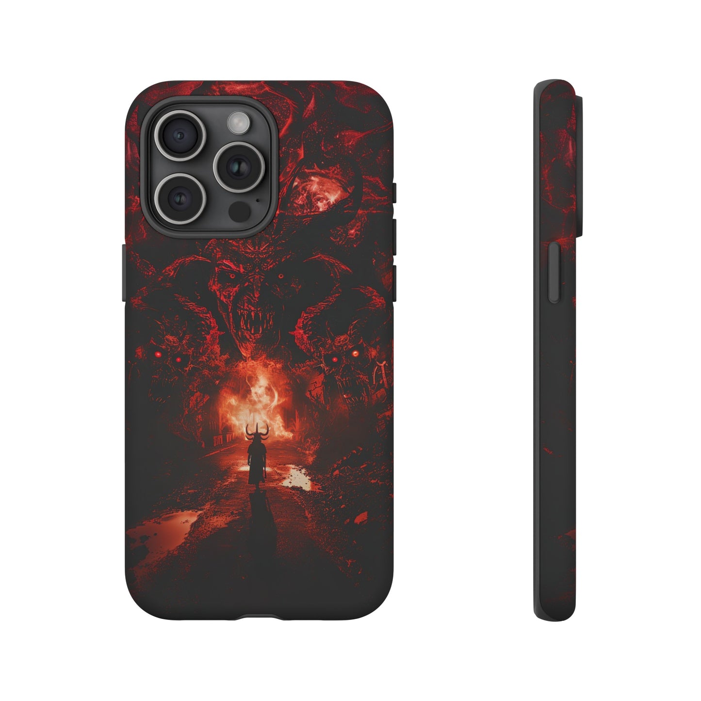 The Road to Hell Phone Case – Gothic Demon and Devil Design for iPhone, Samsung Galaxy, and Google Pixel Devices