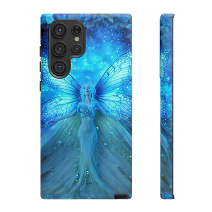 Blue Cosmic Fairy Phone Case – Enchanting Fae Design for iPhone, Samsung Galaxy, and Google Pixel Devices