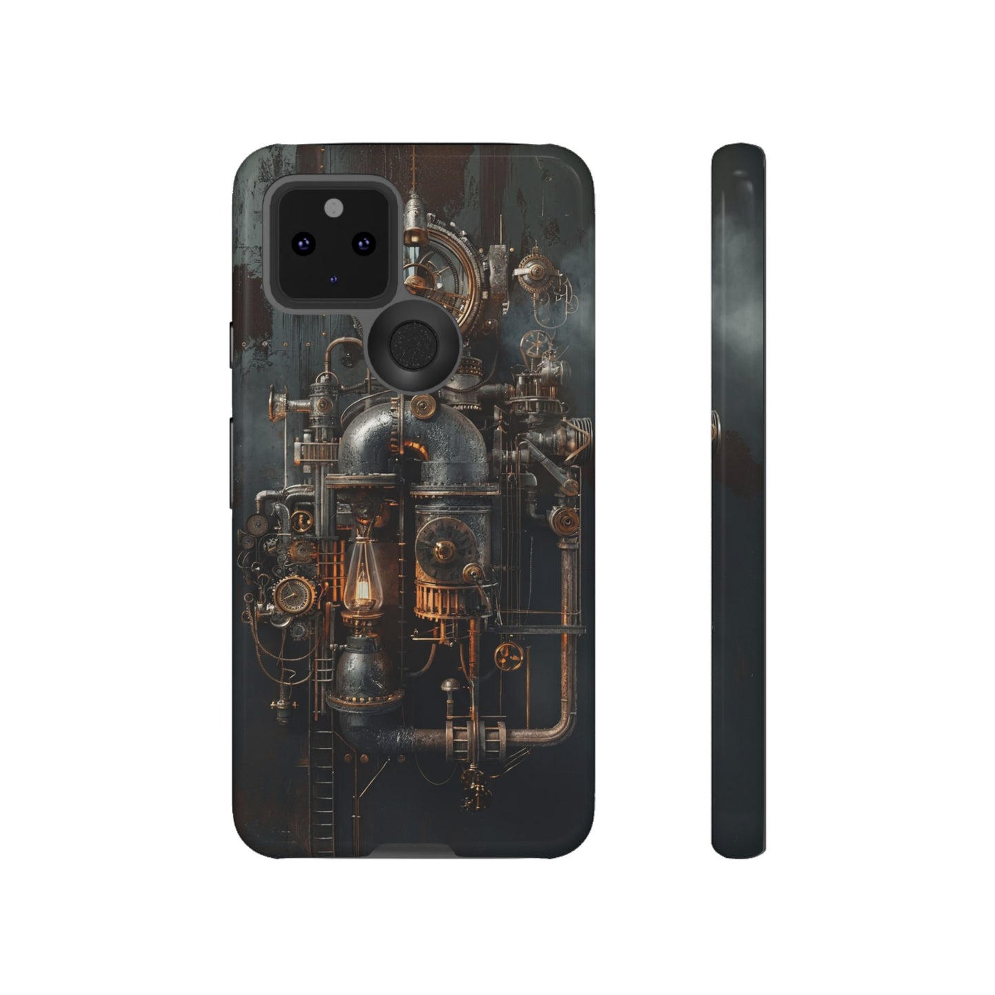 Steampunk Machine #2 Phone Case - Intricate Industrial Design for iPhone, Samsung Galaxy, Google Pixel Devices, Victorian Design Gears