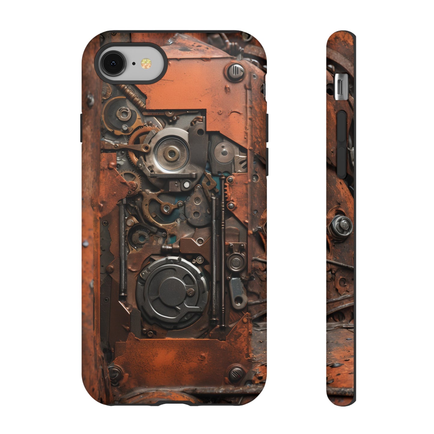 Rusted Mechanisms Phone Case – Steampunk Metal Gear Design for iPhone, Samsung Galaxy, and Google Pixel Devices