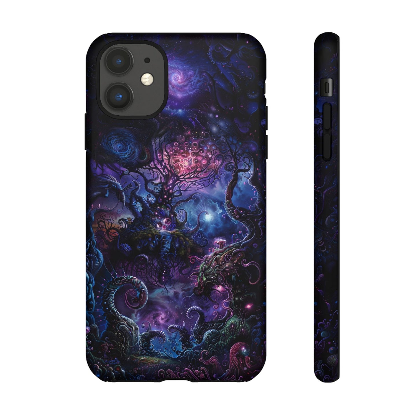 Trippy Psychedelic Alien Landscape Phone Case - Vibrant Abstract Design for iPhone, Samsung Galaxy and Google Pixel Devices