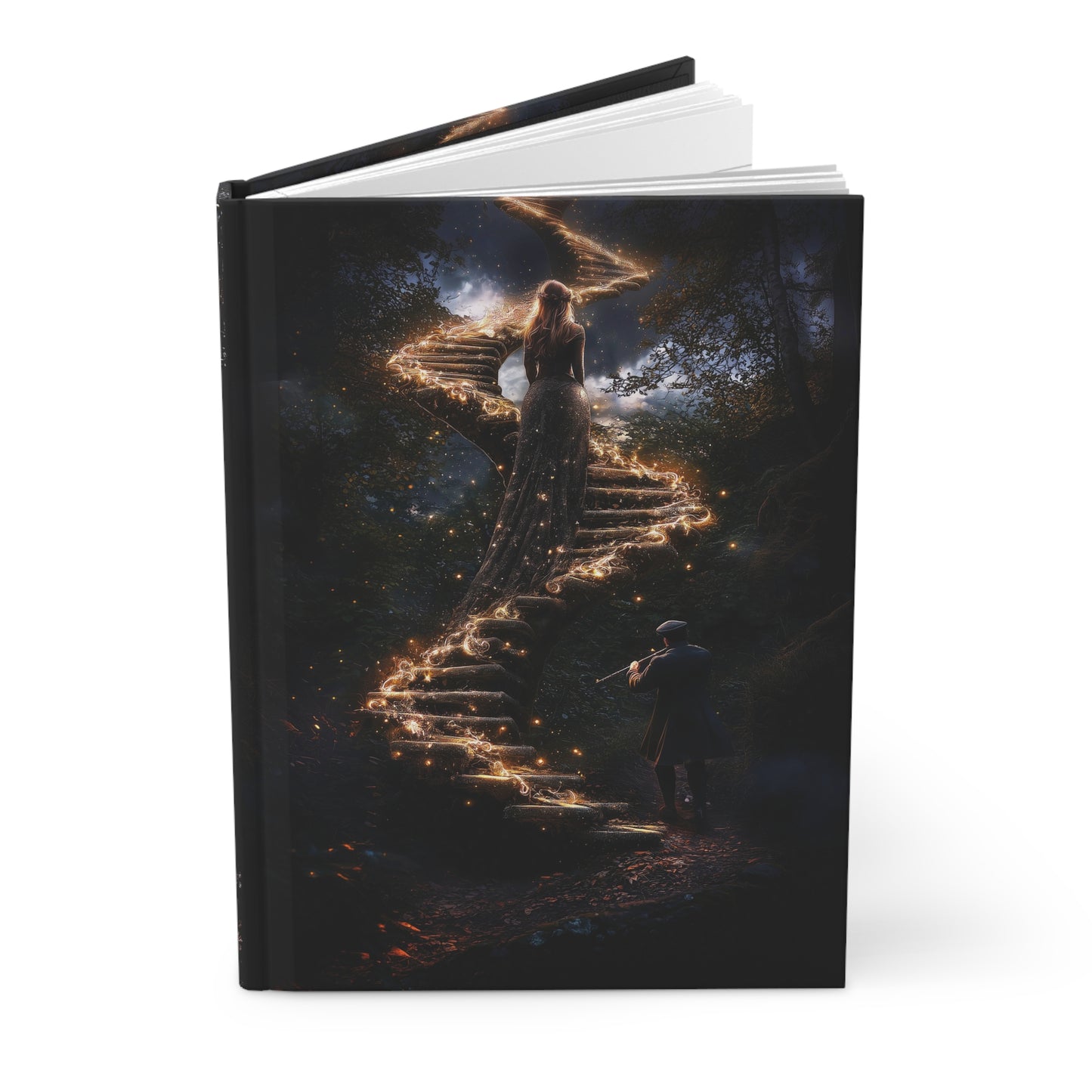 Enchanted Spiral Path Hardcover Journal - A Journey to Creativity