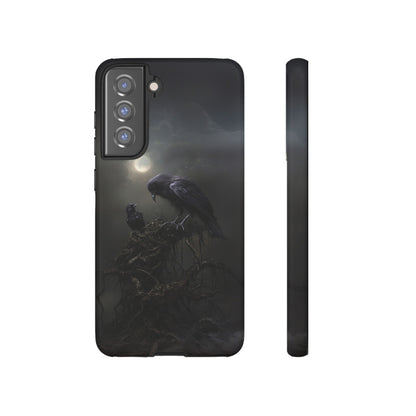 Gothic Raven Phone Case - Dark Crow Art for iPhone, Samsung Galaxy, and Google Pixel Devices