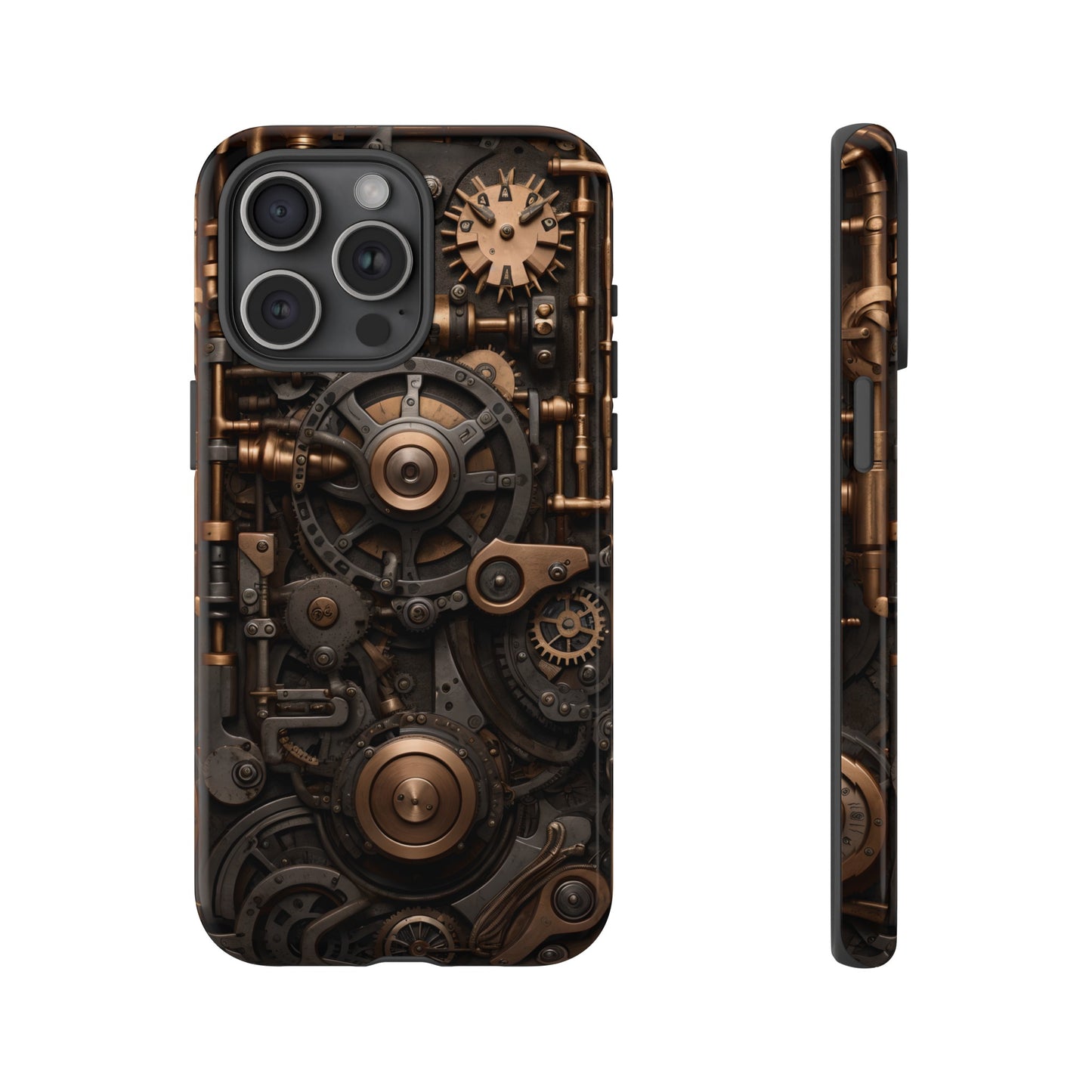 Steampunk Machine Phone Case – Victorian Gears Design for iPhone, Samsung Galaxy, and Google Pixel Devices