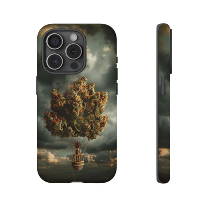 Cannabis Balloon Adventure Phone Case - For iPhone, Samsung Galaxy, and Google Pixel Devices