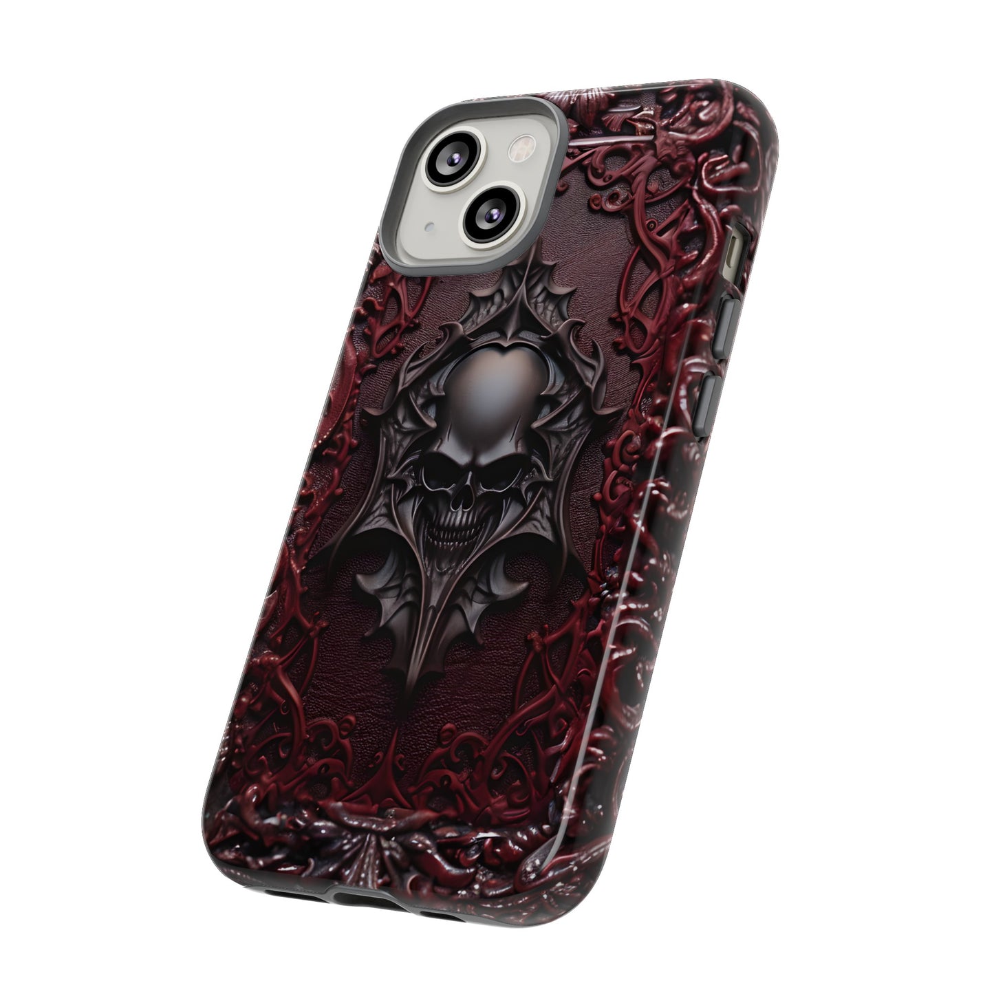 Vampiric Tough Phone Case – Gothic Skull Vampire Design for iPhone, Samsung Galaxy, and Google Pixel Devices