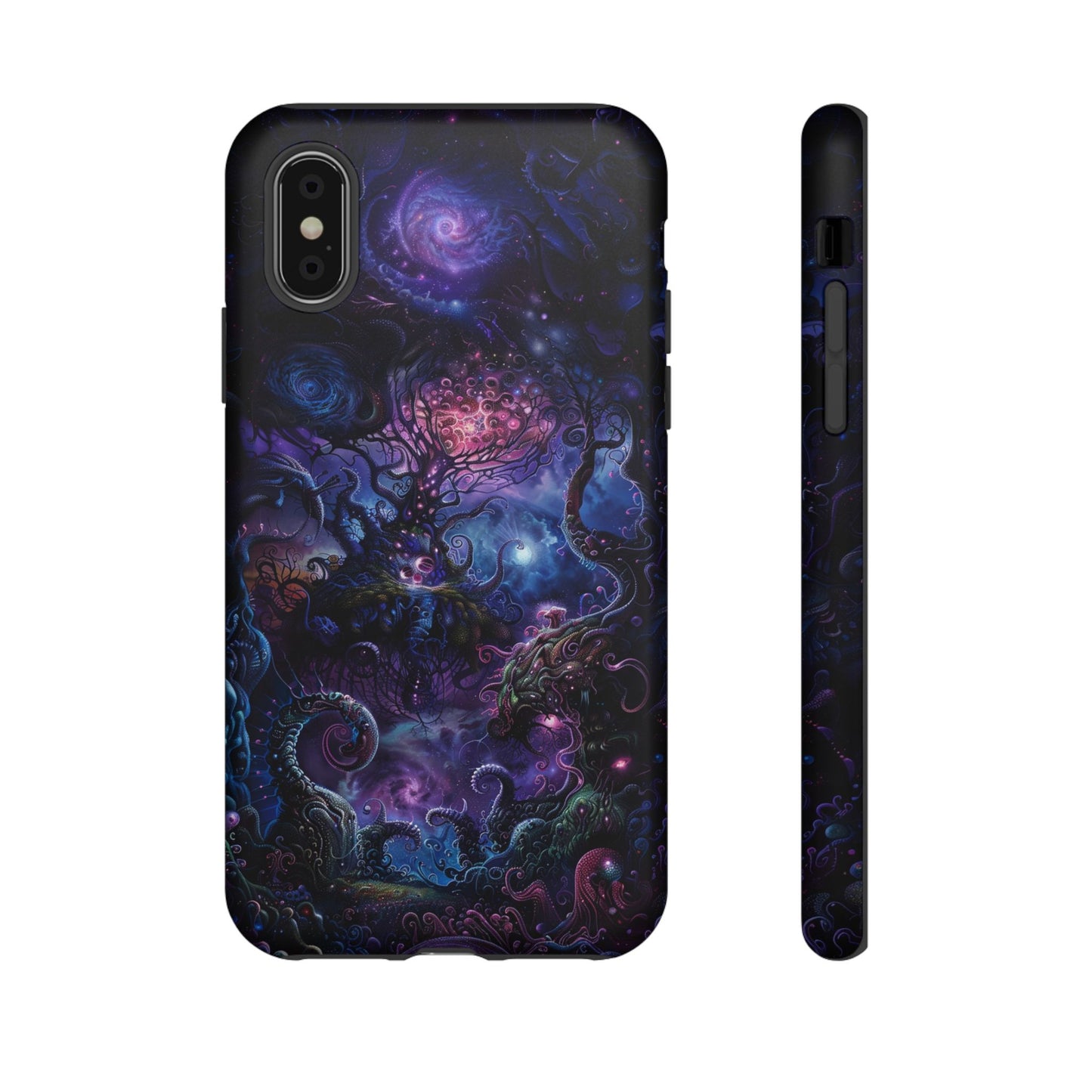 Trippy Psychedelic Alien Landscape Phone Case - Vibrant Abstract Design for iPhone, Samsung Galaxy and Google Pixel Devices