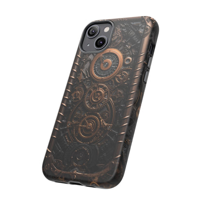 Gearworks 2 Phone Case – Steampunk Victorian Design with Gears and Clockwork for iPhone, Samsung Galaxy, and Google Pixel Devices