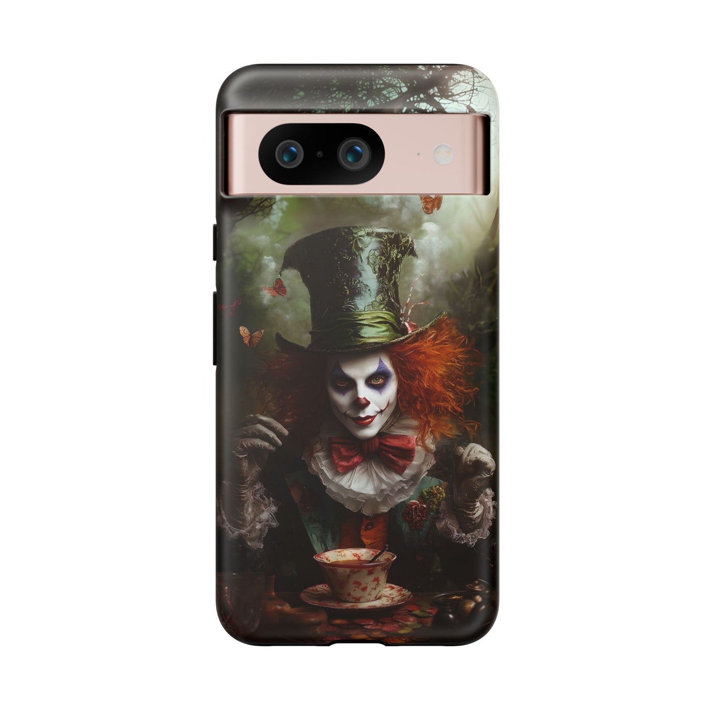 Mad Hatter Gothic Fantasy Phone Case - Dark Wonderland Design for iPhone, Samsung Galaxy, and Google Pixel Devices