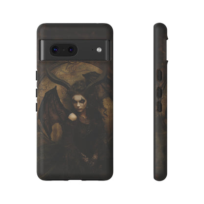 Demon Lilith Gothic Phone Case for iPhone, Samsung Galaxy, Google Pixel - Dark Fantasy Art