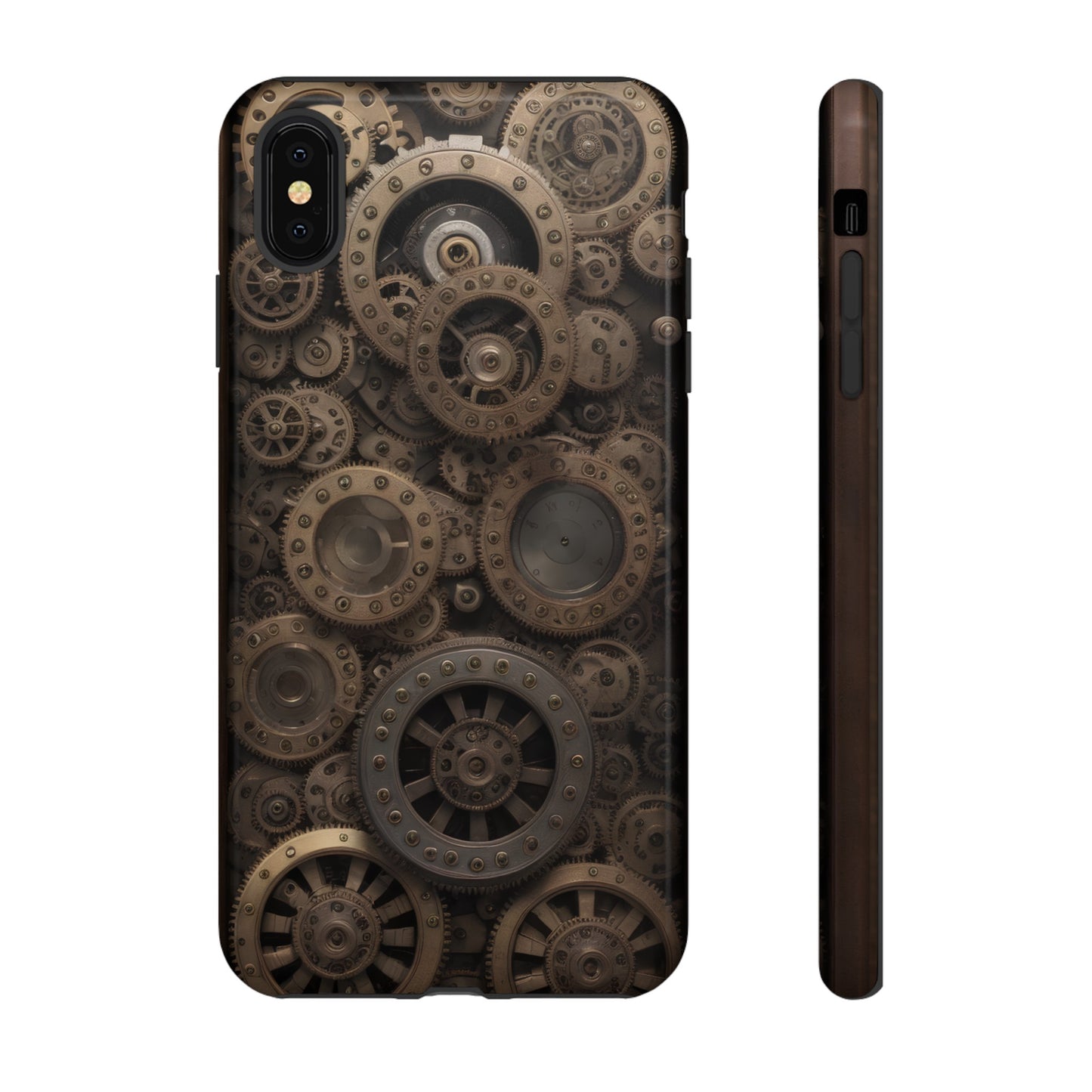 Gearworks 3 Phone Case – Steampunk Victorian Design with Gears and Clockwork for iPhone, Samsung Galaxy, and Google Pixel Devices