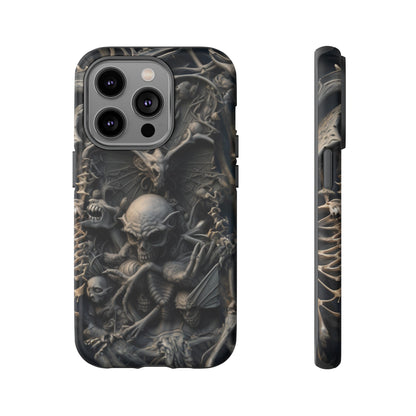 Those Who Dwell Below #1 Phone Case – Intricate Gothic Skeleton Design for iPhone, Samsung Galaxy, Google Pixel Devices