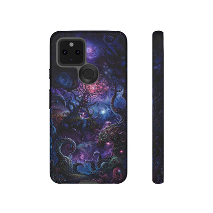 Trippy Psychedelic Alien Landscape Phone Case - Vibrant Abstract Design for iPhone, Samsung Galaxy and Google Pixel Devices