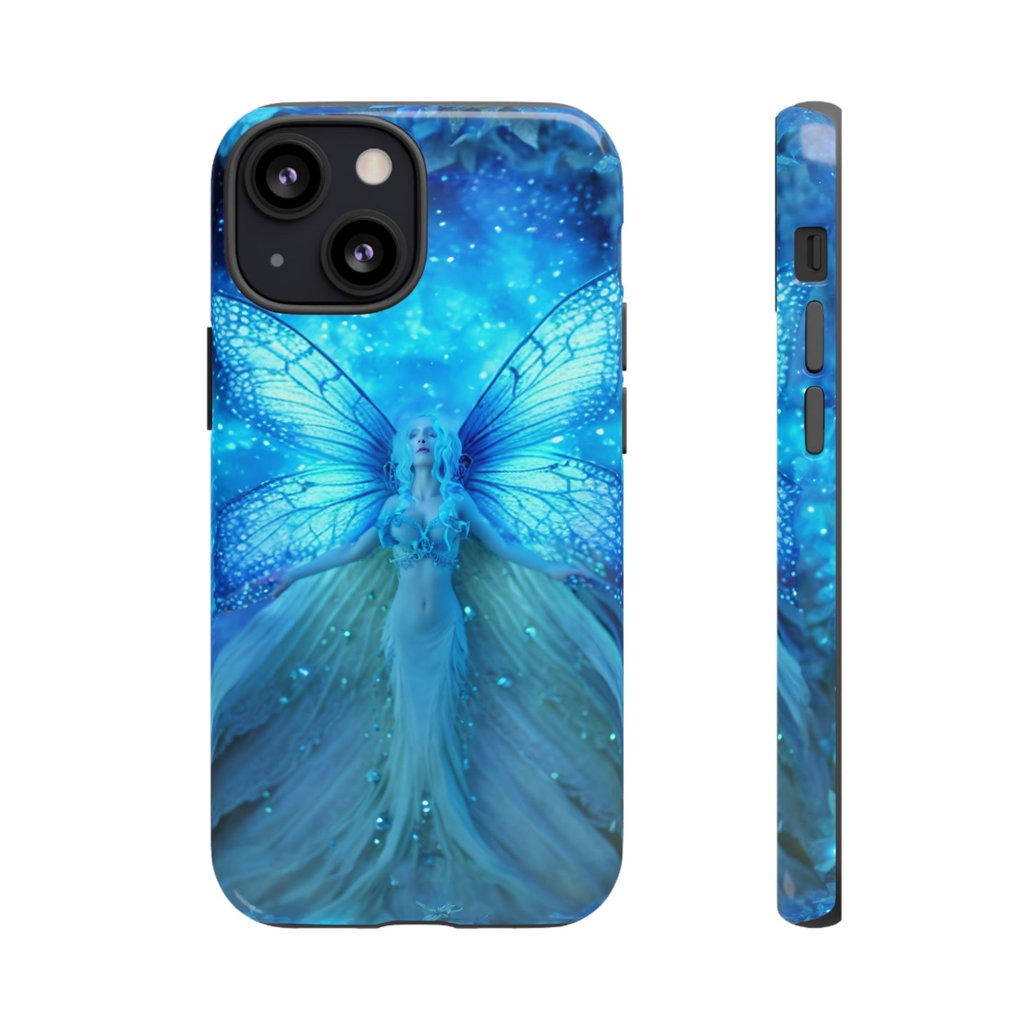 Blue Cosmic Fairy Phone Case – Enchanting Fae Design for iPhone, Samsung Galaxy, and Google Pixel Devices