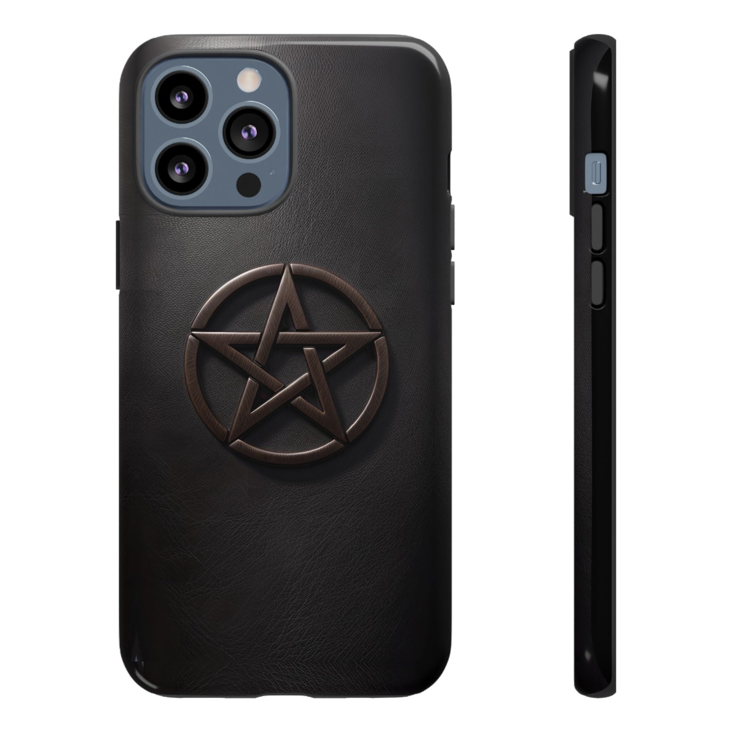 Simple Pentacle Tough Phone Case – Witchcraft Pentagram Design for iPhone, Samsung Galaxy, and Google Pixel Devices