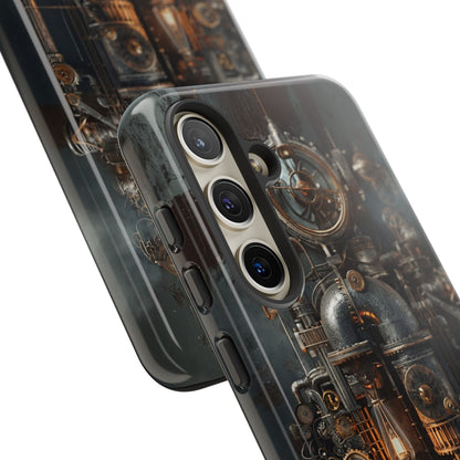 Steampunk Machine #2 Phone Case - Intricate Industrial Design for iPhone, Samsung Galaxy, Google Pixel Devices, Victorian Design Gears