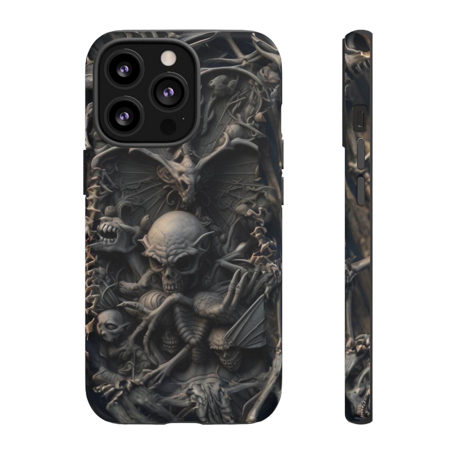 Those Who Dwell Below #1 Phone Case – Intricate Gothic Skeleton Design for iPhone, Samsung Galaxy, Google Pixel Devices