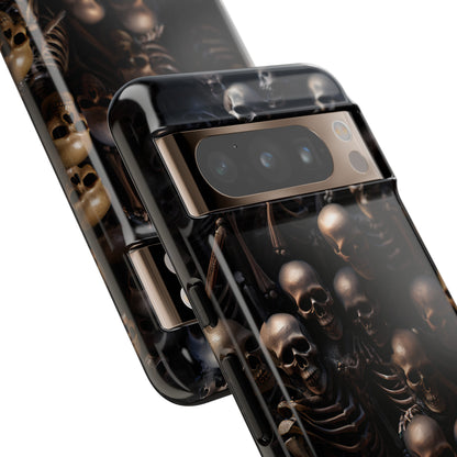 Skeletal Grave Phone Case – Halloween Horror Skeleton Design for iPhone, Samsung Galaxy, and Google Pixel Devices