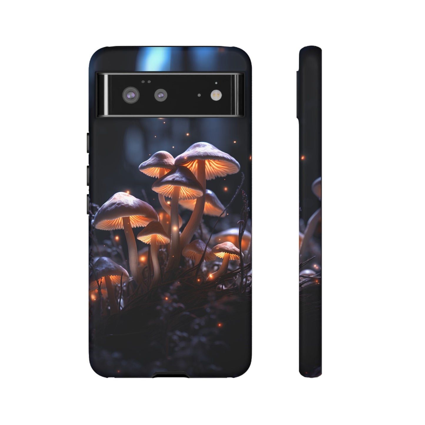 Glowing Mushrooms at Night Phone Case – Enchanting Fantasy Forest Design for iPhone, Samsung Galaxy, and Google Pixel Devices