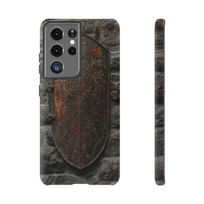 Medieval Shield Phone Case - Ornate Ancient Armor Design for iPhone and Samsung Galaxy Devices