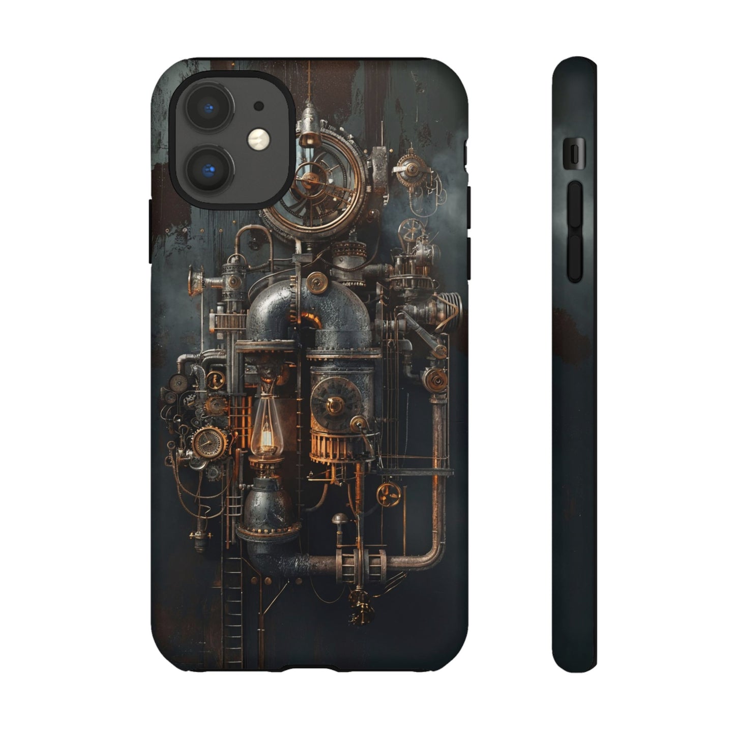 Steampunk Machine #2 Phone Case - Intricate Industrial Design for iPhone, Samsung Galaxy, Google Pixel Devices, Victorian Design Gears