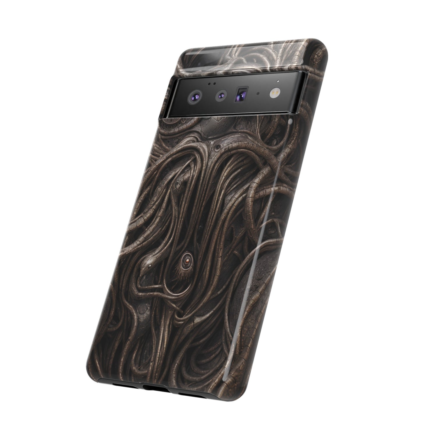 Biomechanical Horror 4 Phone Case – Futuristic Alien Design for iPhone, Samsung Galaxy, and Google Pixel Devices