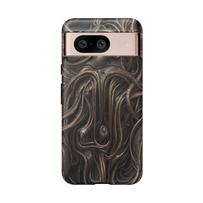 Biomechanical Horror 4 Phone Case – Futuristic Alien Design for iPhone, Samsung Galaxy, and Google Pixel Devices