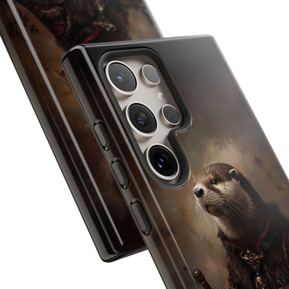 Noble Otter King Phone Case - Vintage Gothic Animal Art Design for iPhone, Samsung Galaxy, and Google Pixel Devices