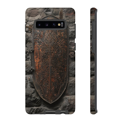 Medieval Shield Phone Case - Ornate Ancient Armor Design for iPhone and Samsung Galaxy Devices