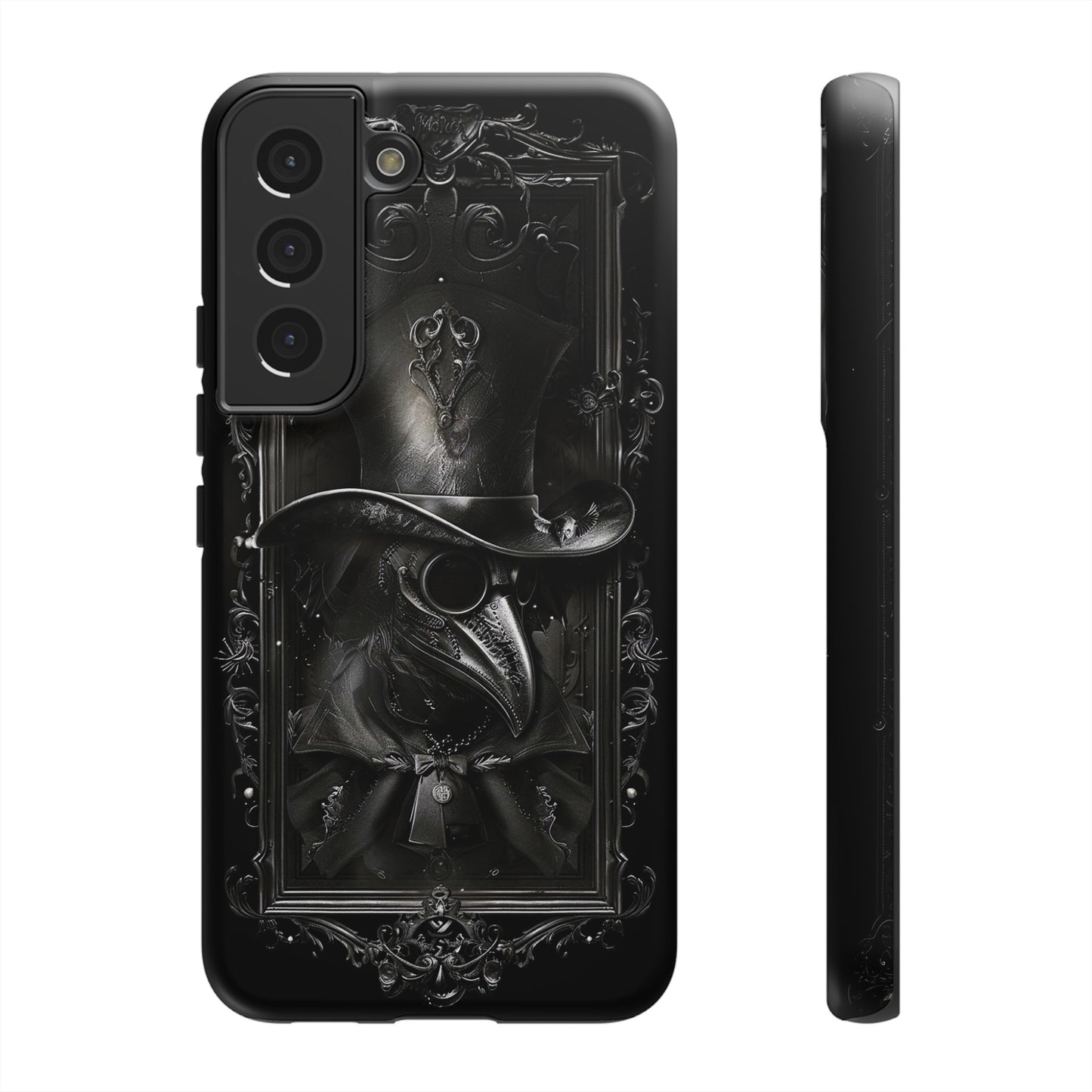 Gothic Plague Doctor Phone Case - Mysterious and Dark Design for iPhone, Samsung Galaxy, and Google Pixel Devices