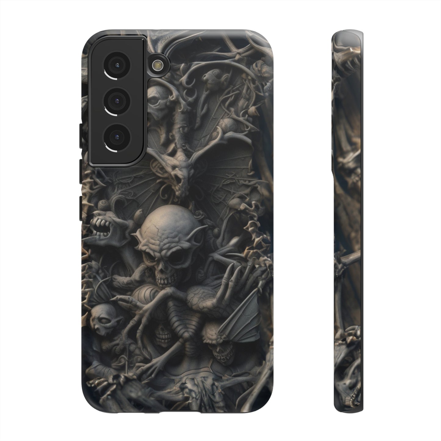 Those Who Dwell Below #1 Phone Case – Intricate Gothic Skeleton Design for iPhone, Samsung Galaxy, Google Pixel Devices