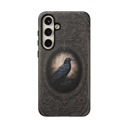 Gothic Raven Phone Case - Mysterious Dark Bird Design