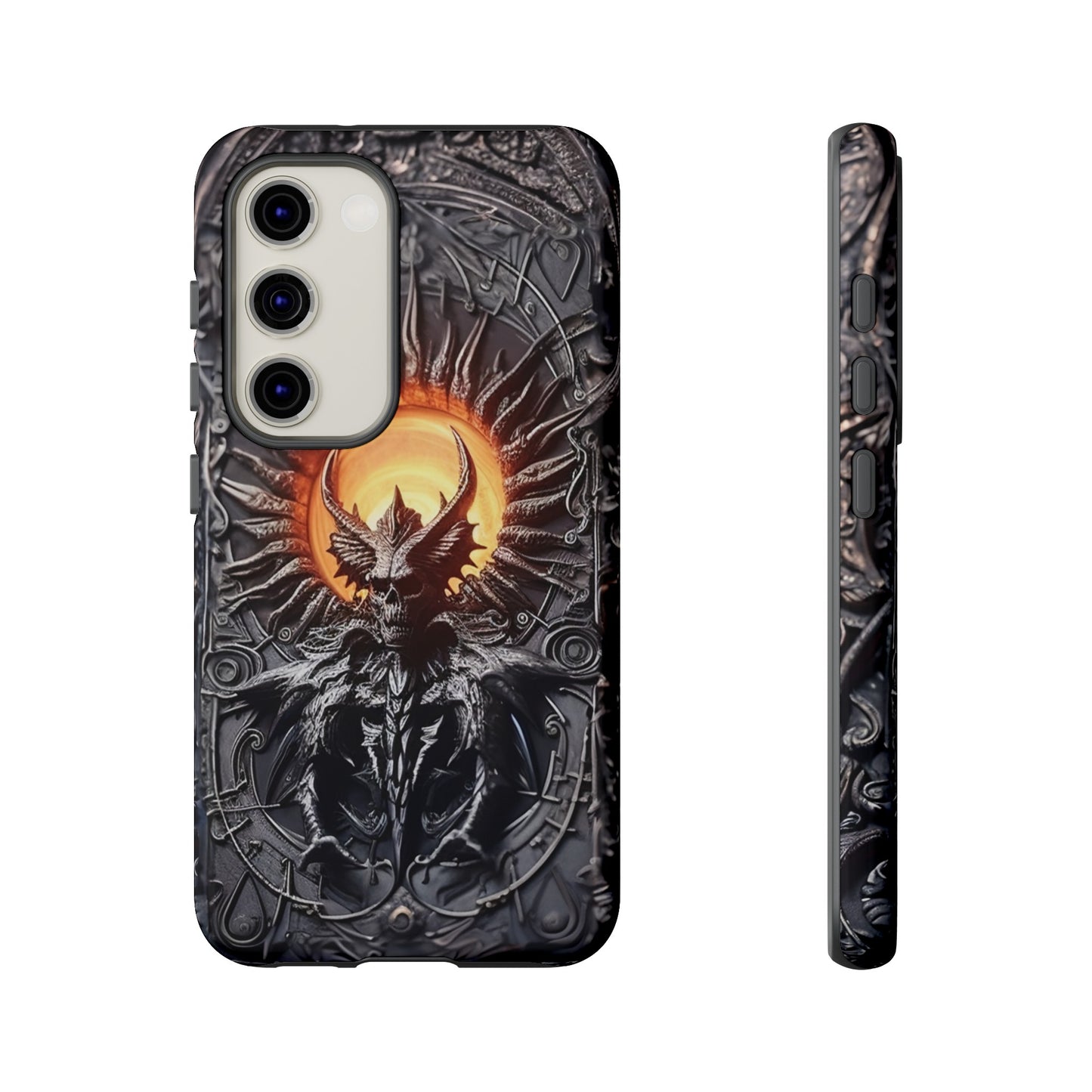 Skeletal Demonic King Phone Case – Ornate Gothic Design for iPhone, Samsung Galaxy, and Google Pixel Devices