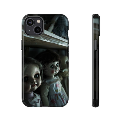 Creepy Dolls Phone Case – Eerie Vintage Doll Design for iPhone, Samsung Galaxy, and Google Pixel Devices