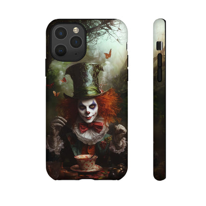 Mad Hatter Gothic Fantasy Phone Case - Dark Wonderland Design for iPhone, Samsung Galaxy, and Google Pixel Devices