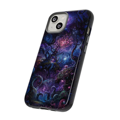 Trippy Psychedelic Alien Landscape Phone Case - Vibrant Abstract Design for iPhone, Samsung Galaxy and Google Pixel Devices