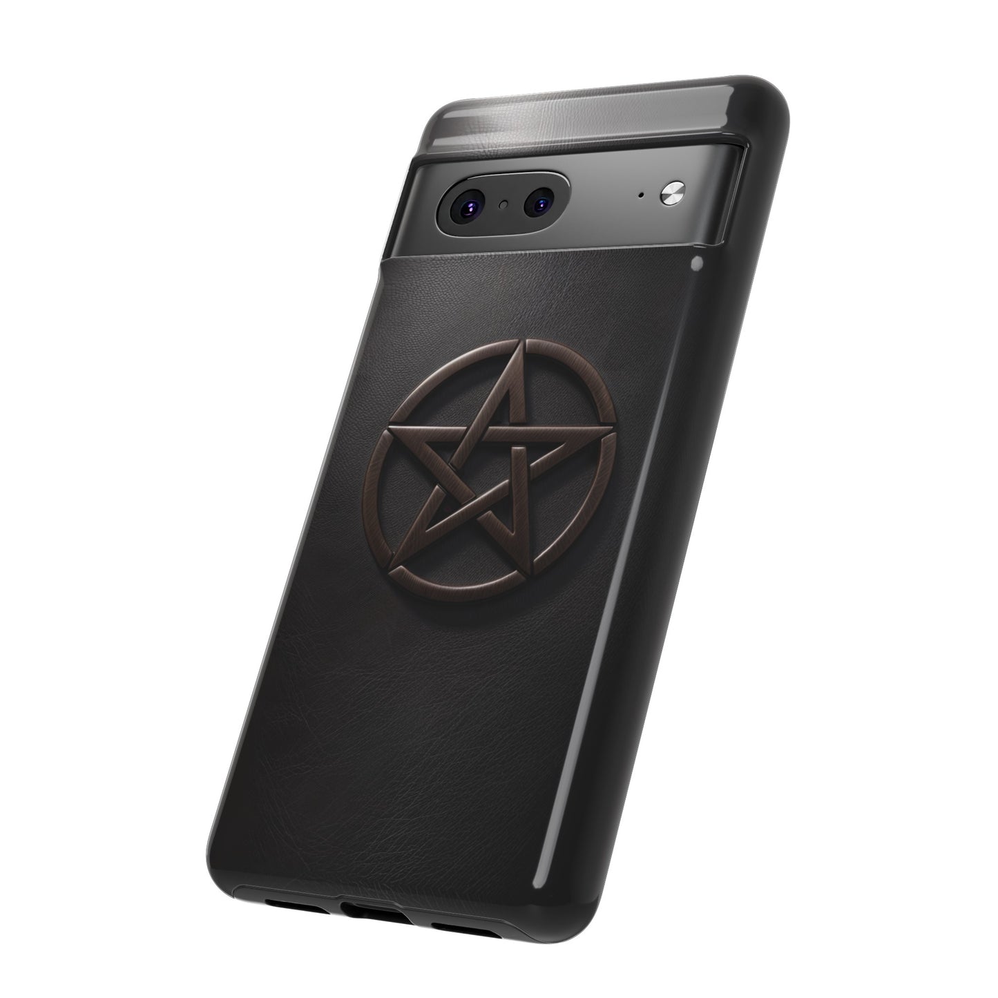 Simple Pentacle Tough Phone Case – Witchcraft Pentagram Design for iPhone, Samsung Galaxy, and Google Pixel Devices