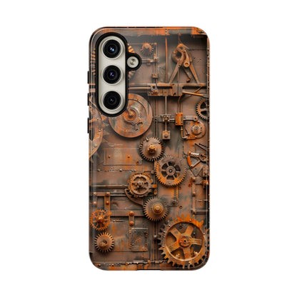 Rusted Steampunk Gearworks Phone Case for iPhone, Samsung Galaxy, and Google Pixel Devices