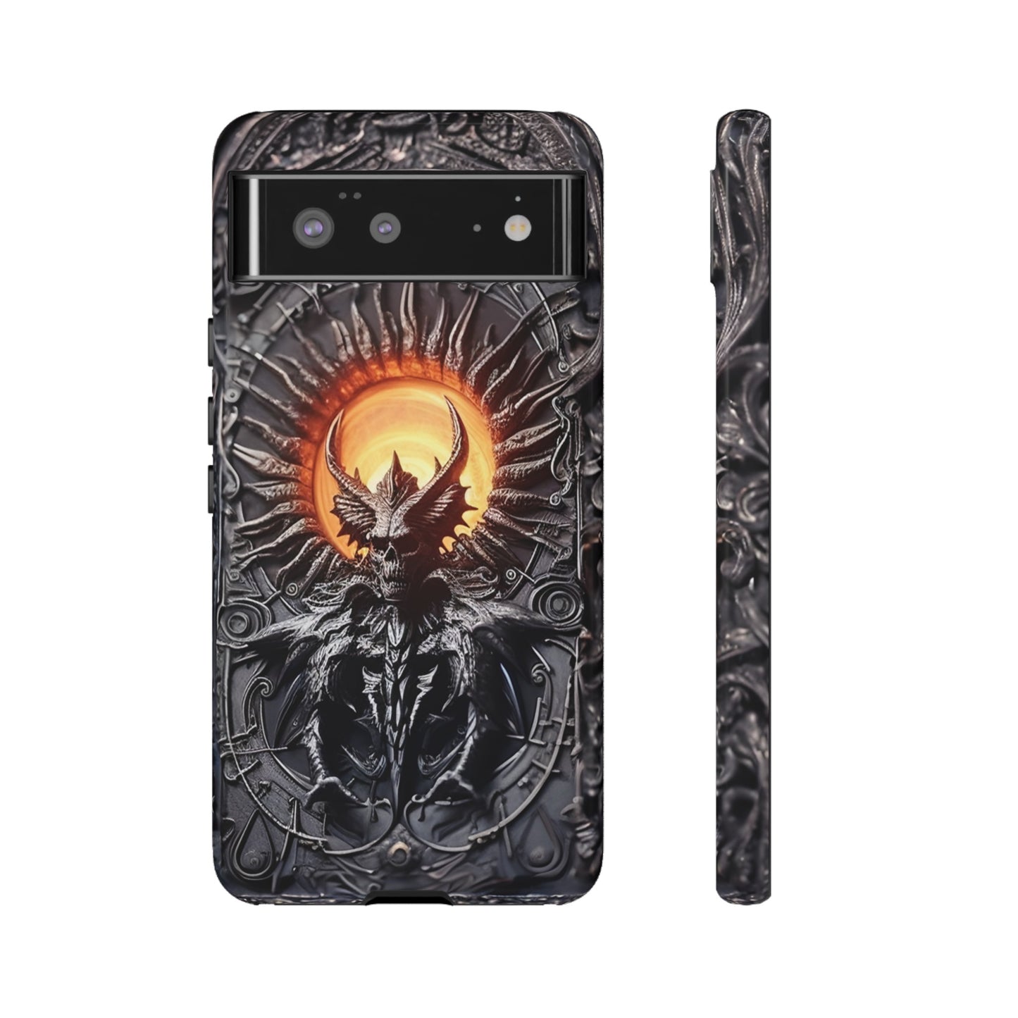 Skeletal Demonic King Phone Case – Ornate Gothic Design for iPhone, Samsung Galaxy, and Google Pixel Devices