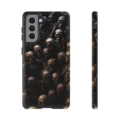 Skeletal Grave Phone Case – Halloween Horror Skeleton Design for iPhone, Samsung Galaxy, and Google Pixel Devices