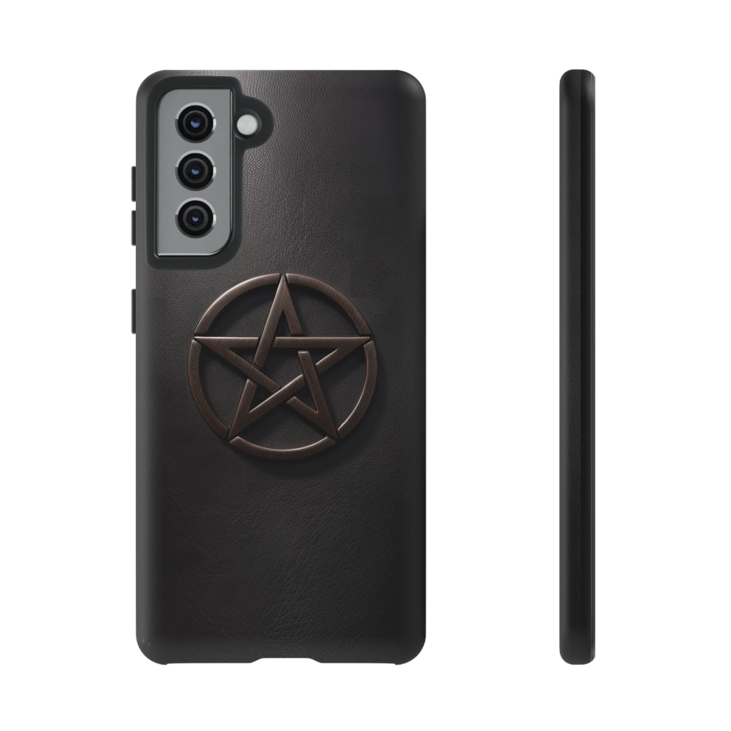 Simple Pentacle Tough Phone Case – Witchcraft Pentagram Design for iPhone, Samsung Galaxy, and Google Pixel Devices