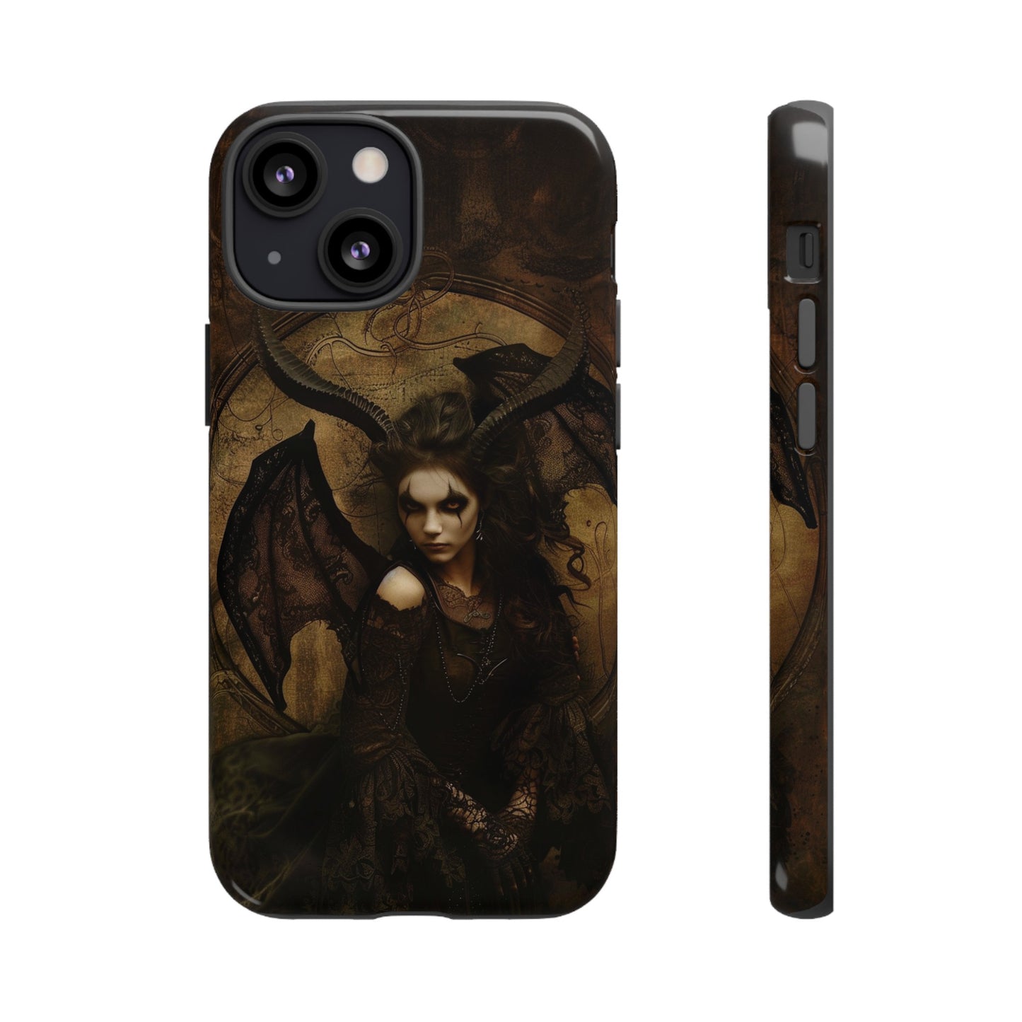 Demon Lilith Gothic Phone Case for iPhone, Samsung Galaxy, Google Pixel - Dark Fantasy Art