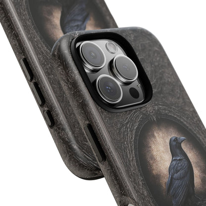 Gothic Raven Phone Case - Mysterious Dark Bird Design