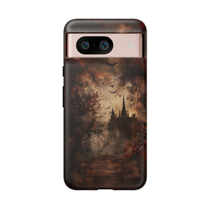 Gothic Castle Phone Case - Spooky Halloween Design for iPhone, Samsung Galaxy, Google Pixel Devices