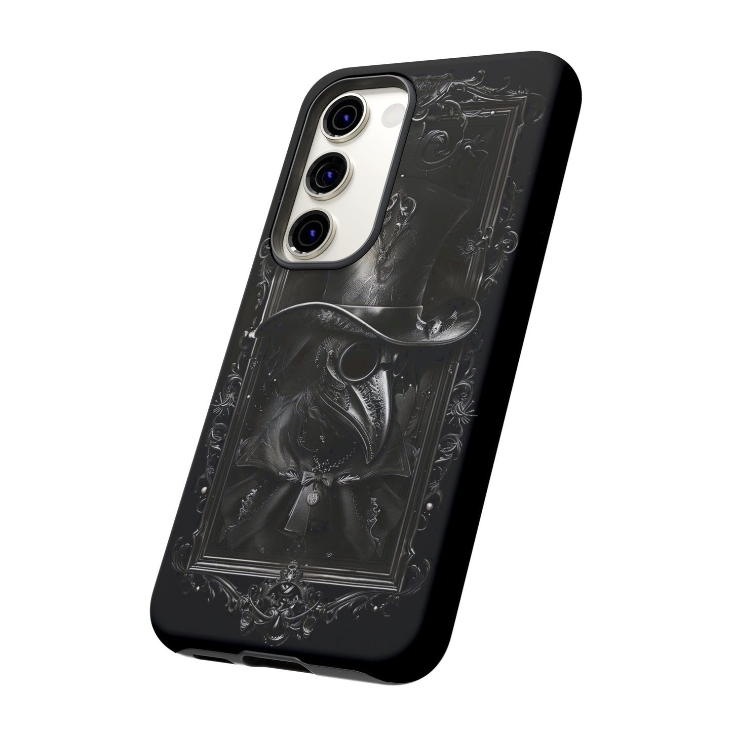 Gothic Plague Doctor Phone Case - Mysterious and Dark Design for iPhone, Samsung Galaxy, and Google Pixel Devices