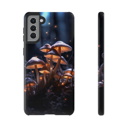 Glowing Mushrooms at Night Phone Case – Enchanting Fantasy Forest Design for iPhone, Samsung Galaxy, and Google Pixel Devices