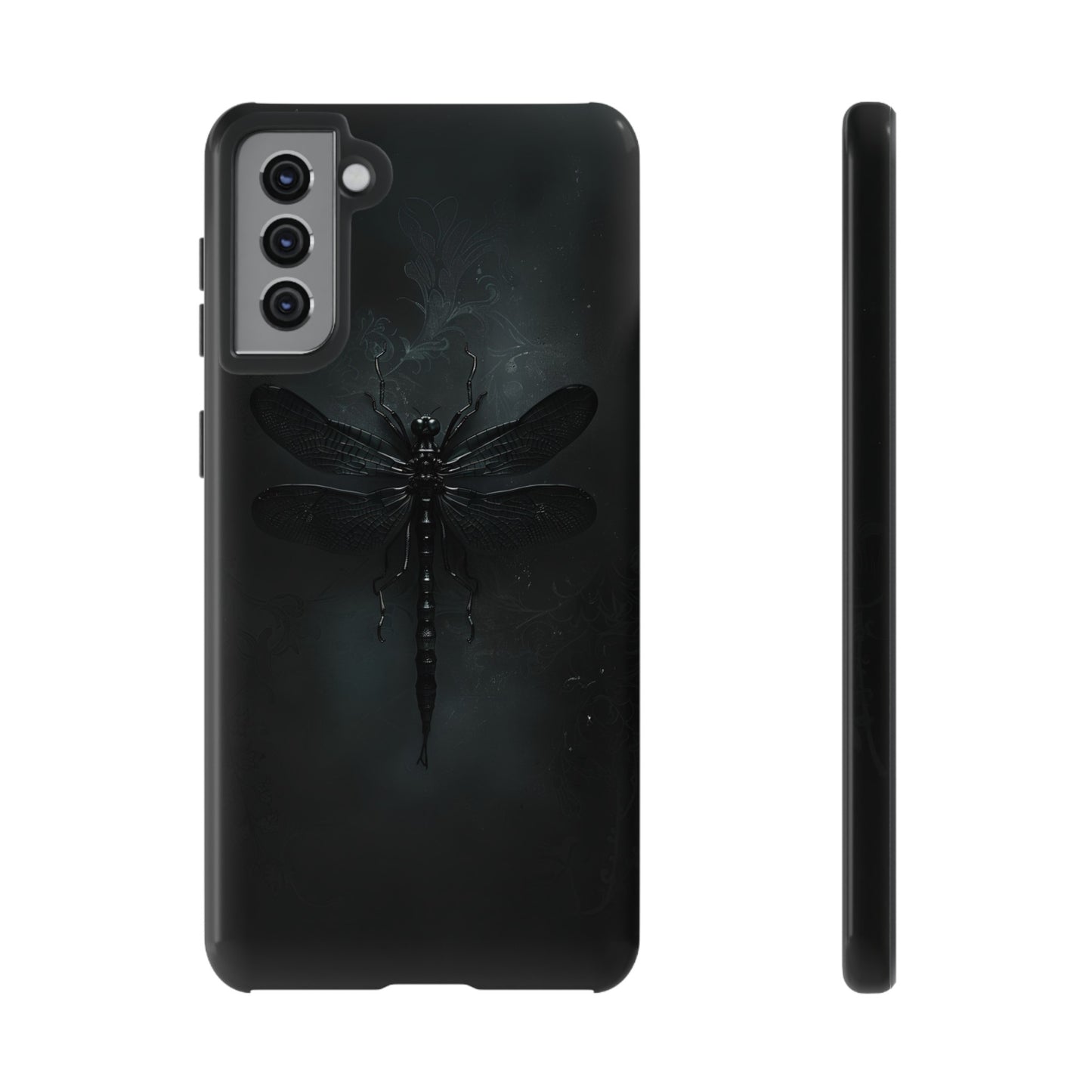 Gothic Dragonfly Phone Case – Dark Elegance Design for iPhone, Samsung Galaxy, and Google Pixel Devices