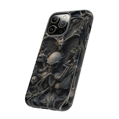 Those Who Dwell Below #1 Phone Case – Intricate Gothic Skeleton Design for iPhone, Samsung Galaxy, Google Pixel Devices